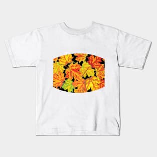 Fall Autumn Leaves Kids T-Shirt